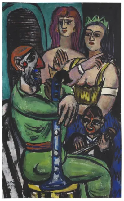 Clown with Women and Small Clown