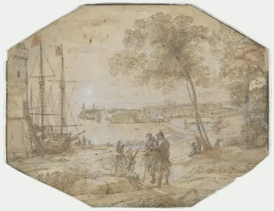 Coast Scene with a View of Civitavecchia