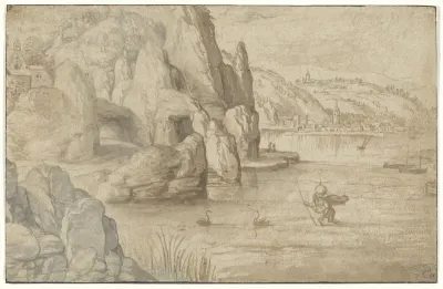 Coastal Landscape with Saint Christopher