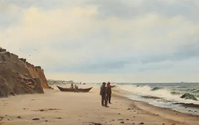 Coastal scenery from the North Sea near Agger.