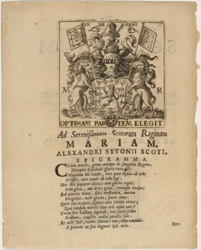 Coat of Arms -- Mary, Queen of Scots