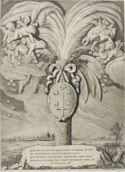 Coat of Arms of Haarlem, end page to Counts and Countesses of Holland, Zeeland and West-Frisia