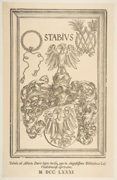 Coat -of-Arms of Johan Stabius, edition of 1781