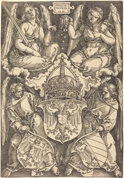 Coat of Arms of the German Empire and Nuremberg City