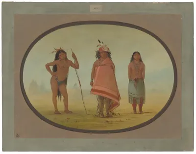 Cochimtee Chief, His Wife, and a Warrior