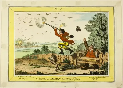 Cockney Sportsmen Shooting Flying