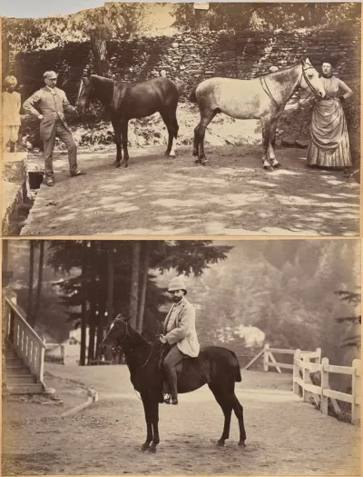 Col. F. G. Oldham (recto, top); Mr. Nowell, Shimla (recto, bottom)