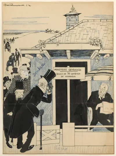 Colijn werft oude ministers, 1939