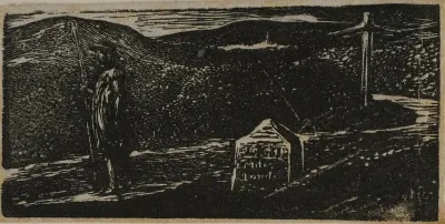 Colinet's Journey: Milestone Marked LXII Miles to London, from The Pastorals of Virgil