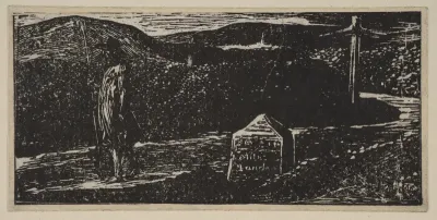 Colinet's Journey: Milestone Marked 'LXII Miles to London', from Thornton's "Pastorals of Virgil"