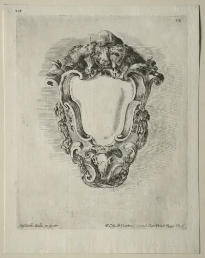 Collection of Various Caprices and New Designs of Cartouches and Ornaments:  No 12