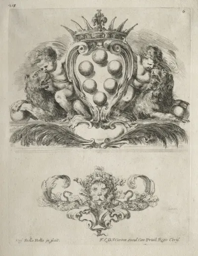 Collection of Various Caprices and New Designs of Cartouches and Ornaments:  No. 6