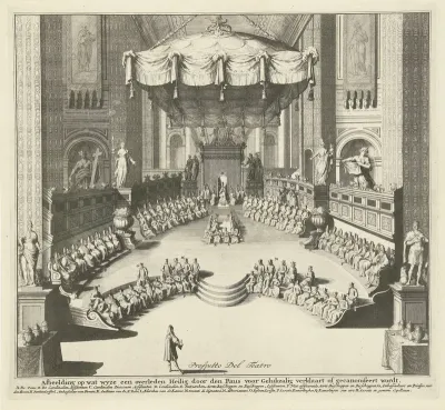 Collegio di propaganda fide. Zaligverklaring van een heilige en een Conclave