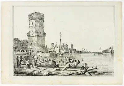 Cologne, from Facsimiles of Sketches made in Flanders and Germany
