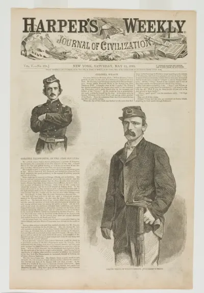Colonel Wilson, of Wilson's Brigade, and Colonel Ellsworth, of the Fire Zouaves
