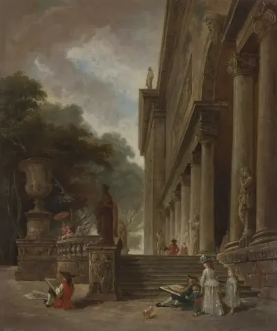 Colonnade and Gardens of the Medici Palace
