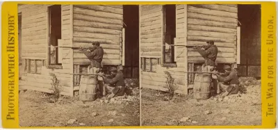 "Colored Pickets on Duty Near Dutch Gap"