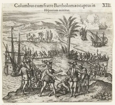 Columbus en zijn broer worden gevangen genomen