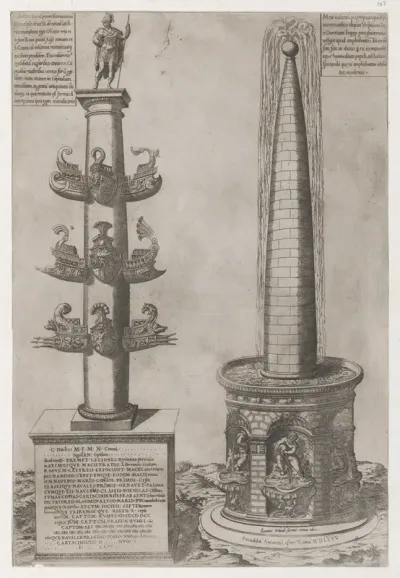 Column of Duilius, from "Speculum Romanae Magnificentiae"