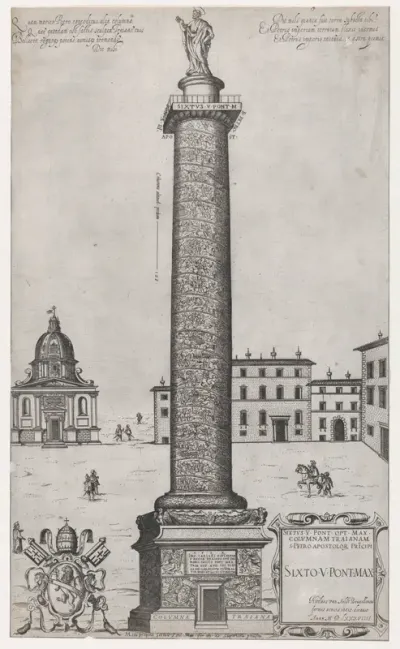 Column of Trajan, from "Speculum Romanae Magnificentiae"