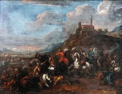 Combat Between Christians and Turks