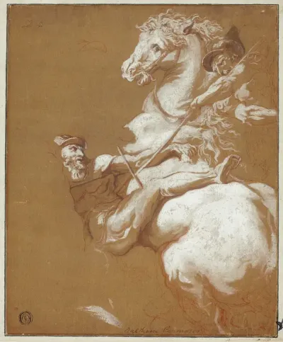 Combat Between Horseman and Footsoldier