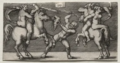 Combat of Three Men