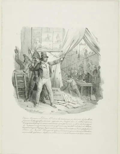 Come in, Ladies and Gentlemen, Inside you'll see the Famous Lithographantoccini Family...Frontispiece for "Album of 1824"