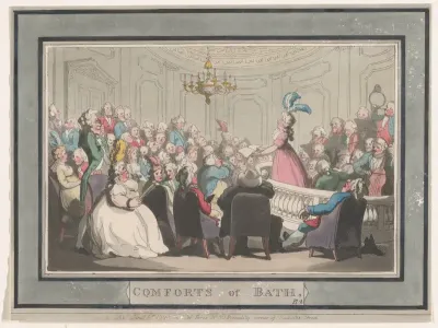 Comforts of Bath, Plate 2