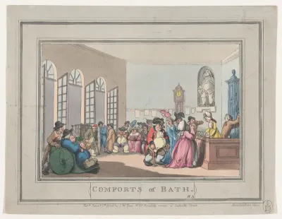 Comforts of Bath, Plate 3
