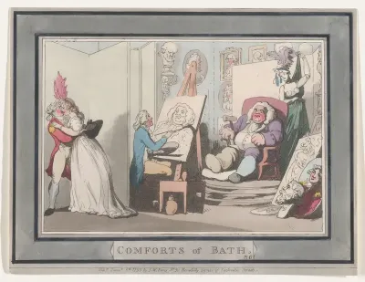 Comforts of Bath, Plate 6