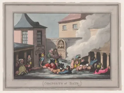 Comforts of Bath, Plate 7