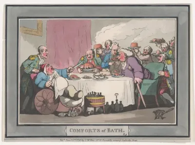 Comforts of Bath, Plate 9