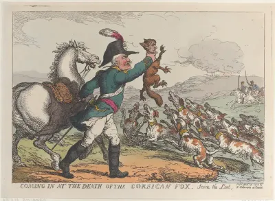 Coming in at the Death of the Corsican Fox, Scene the Last