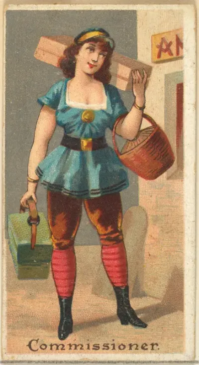 Commissioner, from the Occupations for Women series (N166) for Old Judge and Dogs Head Cigarettes