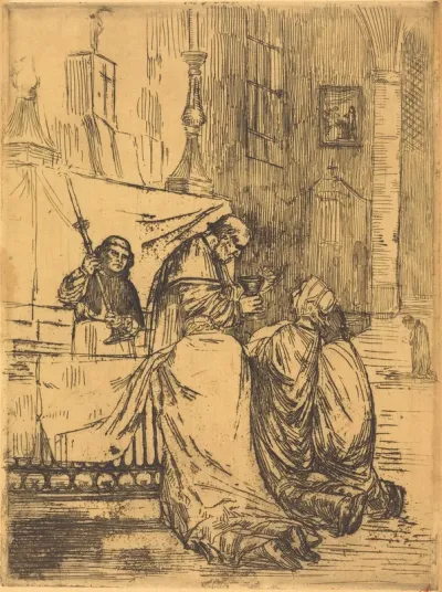 Communion in the Church of Saint Medard (La communion dans l'eglise St.-Medard)