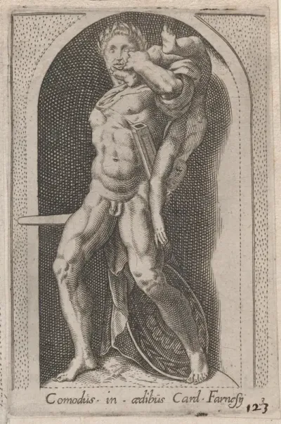 Comodus (Comodus in aedibus Card. Farnesij), from "Speculum Romanae Magnificentiae"