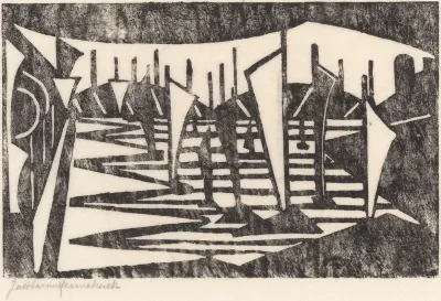 Compositie (Boten in een haven)