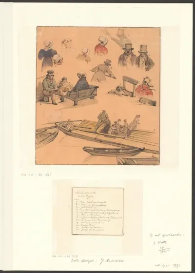 Compositie met Amsterdamse volkstypen