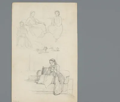 Compositie met Egyptische vrouwen