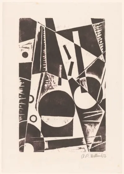 Compositie met geometrische figuren