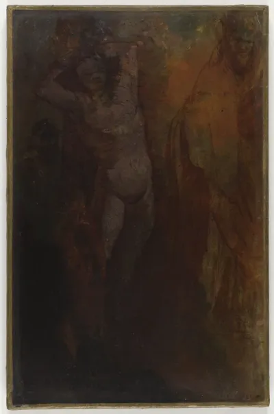 Composition à trois personnages (Flagellation ?)