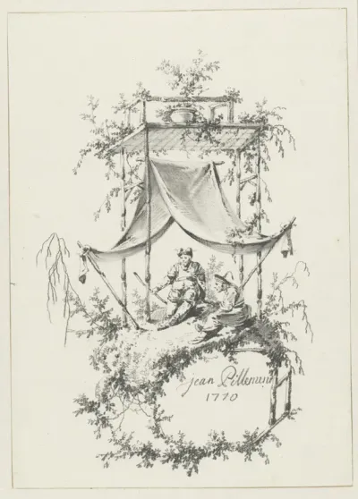 Composition in Chinoiserie style