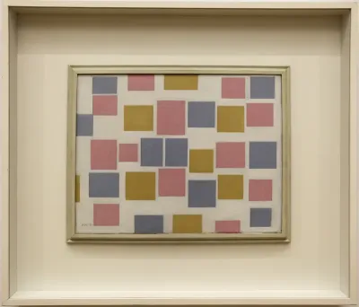 composition n. 3 with flat colors