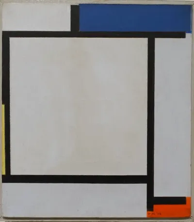 Composition with Red and Black (Composition No. 1)