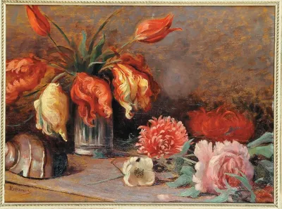 Composition with shell and glasses