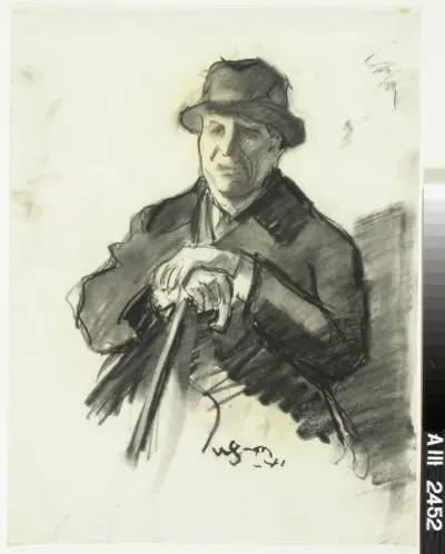 Compositional Study for the Portrait of the Composer L. Madetoja