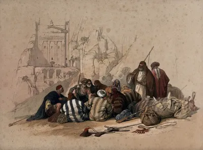 Conference of Arabs at Wadi Moosa, Petra