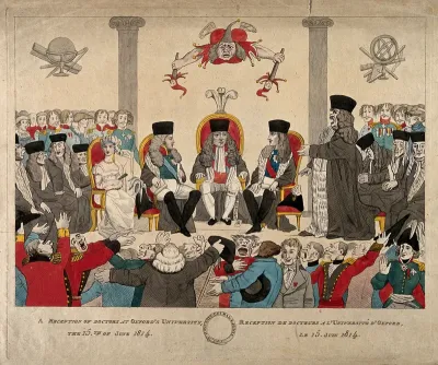 Conferment of degrees on the Tsar and the King of Prussia at Oxford in 1814