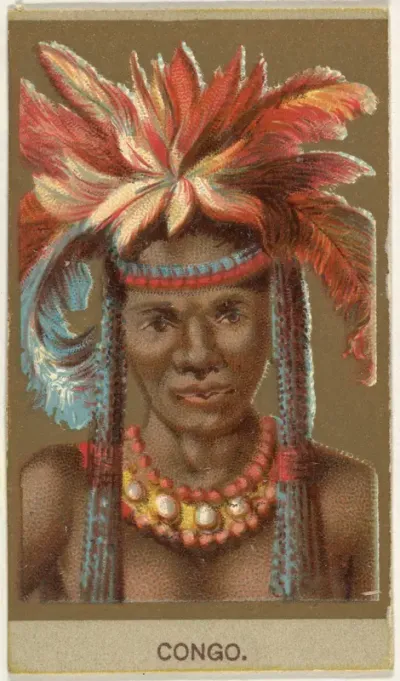 Congo, from the Races of Mankind series (T181) issued by Abdul Cigarettes